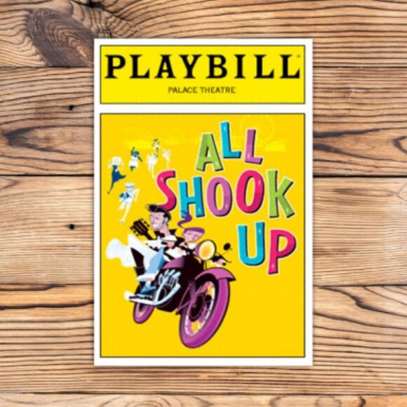 All Shook Up Playbill Broadway Musical Refrigerator Fridge‎ Locker Magnet - Picture 1 of 2